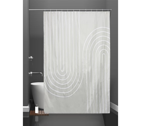 Изображение товара Штора для ванны Bath Plus 180x200 Reverse Rainbow Physics ch-21317