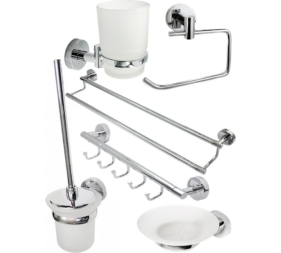 Изображение товара Набор аксессуаров для ванной 6 предметов Mr.Penguin S-SET-04