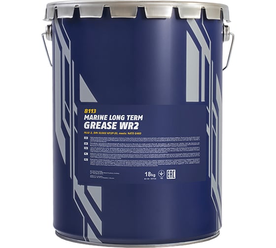 Изображение товара Пластичная водостойкая смазка MANNOL WR-2 Universal Long Term Grease WR2, 18 кг 2147