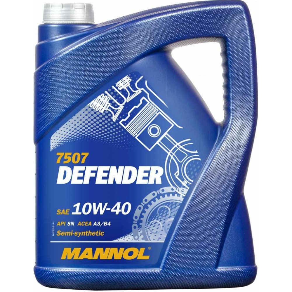 Полусинтетическое моторное масло MANNOL 10W40 75075 DEFENDER 10W40 - фото 1