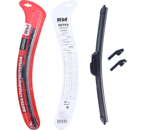 Изображение товара Щетка стеклоочистителя бескаркасная 380 мм REDMARK RM00415