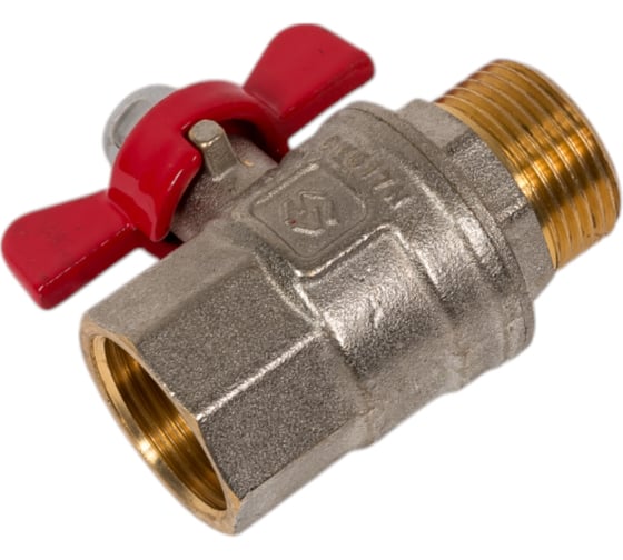 Изображение товара Шаровой кран MVI бабочка ДУ20, 3/4" ВН/НАР BV.514.05