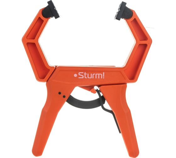 Изображение товара Струбцина Sturm клещеобразная с храповым механизмом, длина 226мм, зев 75мм 1078-09-075