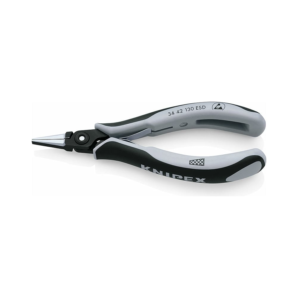 Изображение товара Прецизионные захватные плоскогубцы для электроники KNIPEX ESD L-130 мм KN-3442130ESD