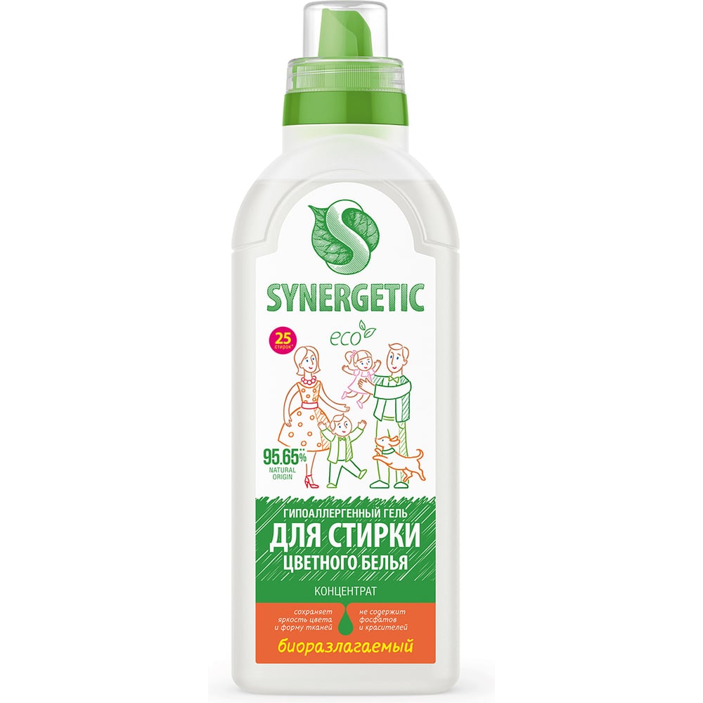 Гель для стирки цветного белья SYNERGETIC 4607971450054 109753