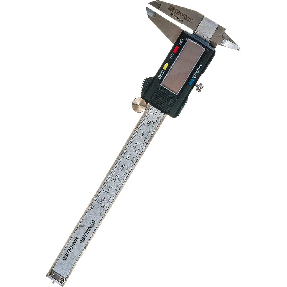 Цифровой штангенциркуль THORVIK штангенциркуль цифровой 150 мм точность до 0 02 мм