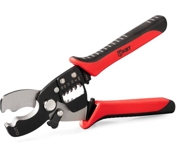 Изображение товара Кабельные ножницы КВТ MC-06 серия ПРАКТИК для резки проводов ∅ до 15 мм с функцией снятия изоляции 85934