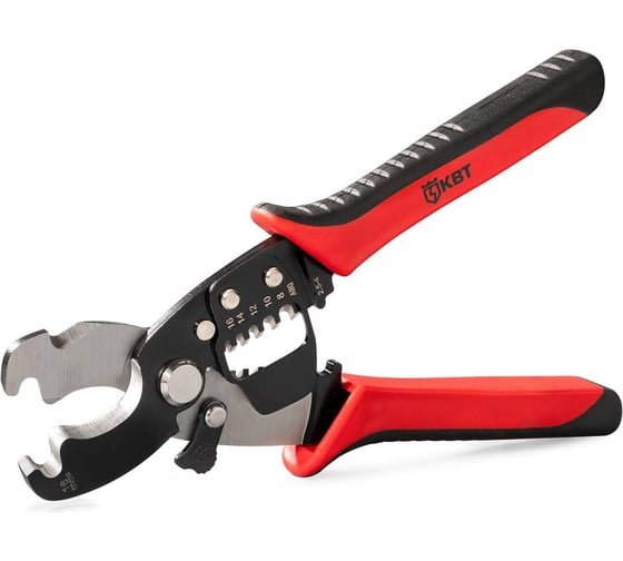 Изображение товара Кабельные ножницы КВТ MC-07 серия ПРАКТИК для резки проводов ∅ до 15 мм с функцией снятия изоляции 86619