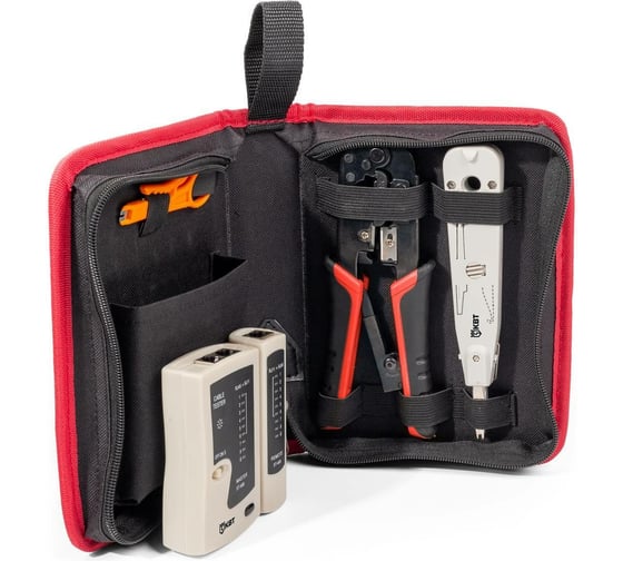 Изображение товара Набор для работ с сетевым кабелем LAN-4 КВТ 85935