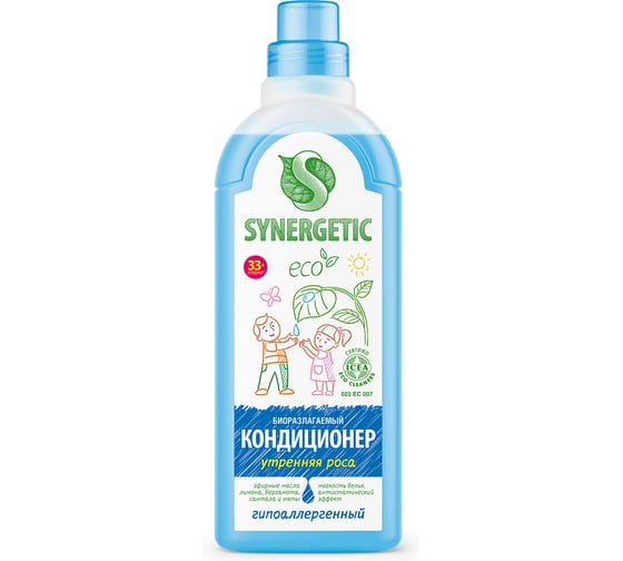 Изображение товара Кондиционер для белья Synergetic УТРЕННЯЯ РОСА 1 л 4623722258229 110106/8