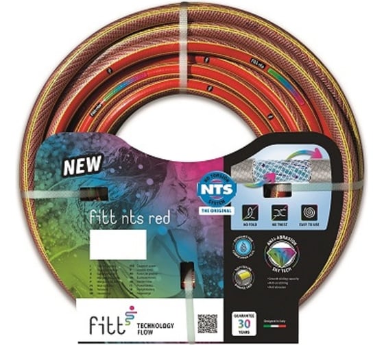 Изображение товара Пищевой противоскручивающийся шланг FITT NTS RED 5/8" 15м