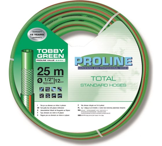 Изображение товара Пищевой противоскручивающийся шланг FITT TOBBY 1/2" 25м