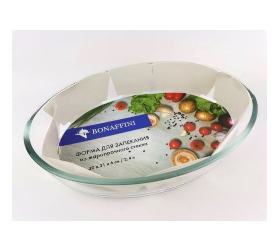 Изображение товара Форма для запекания BONAFFINI ТМ 30х2.13х6.3 см, 24 л BON005 ТП9647