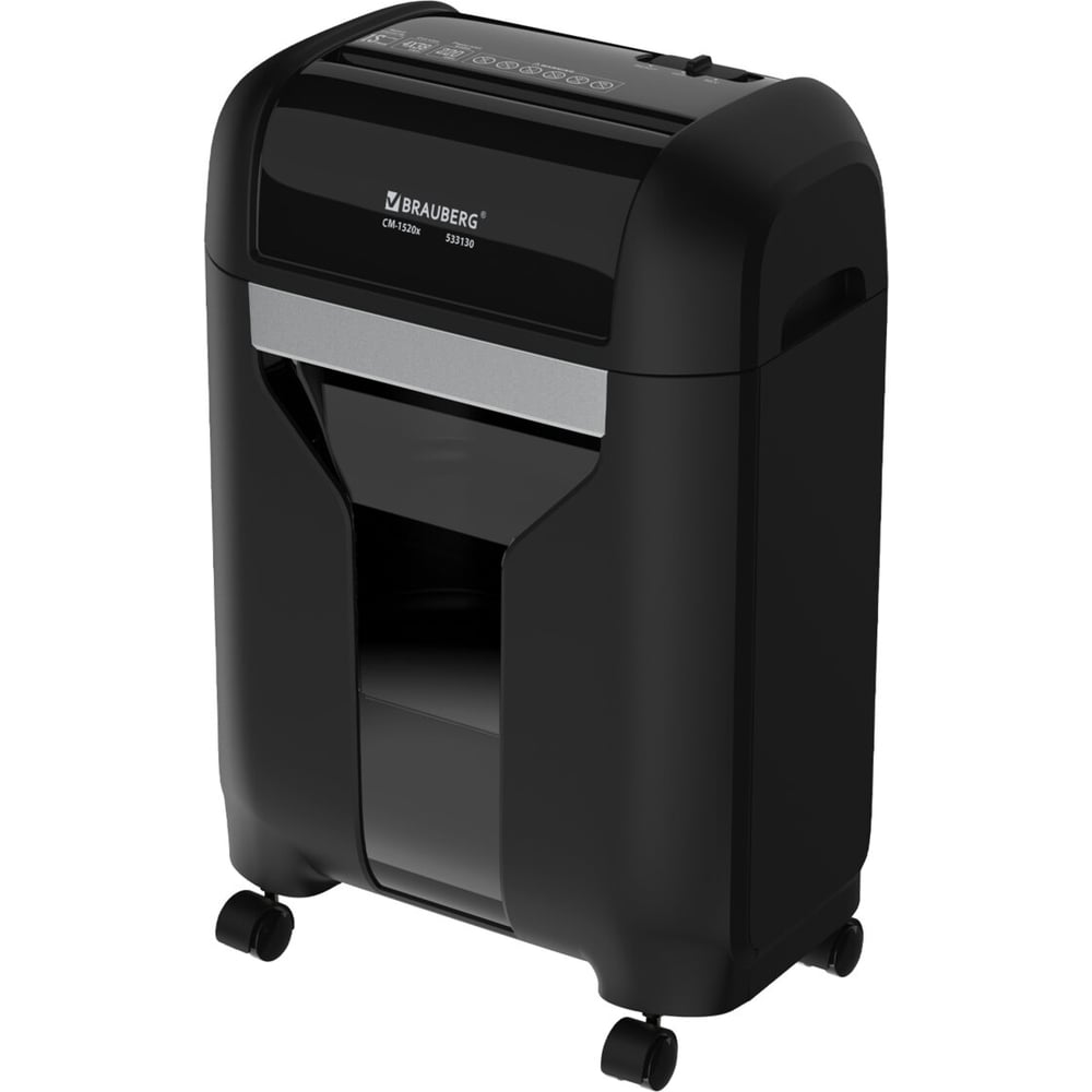 Изображение товара Уничтожитель BRAUBERG (шредер)  PRO CM-1520x, HeavyDuty,  секретн., 4х28мм, 15 листов, 20 литров 533130