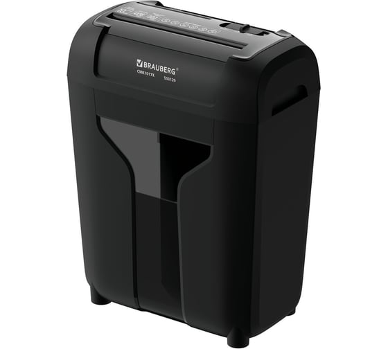 Изображение товара Уничтожитель BRAUBERG (шредер)  CMK-1017x, 4 секретн., 4х38мм, 10 листов, 17литров 533129