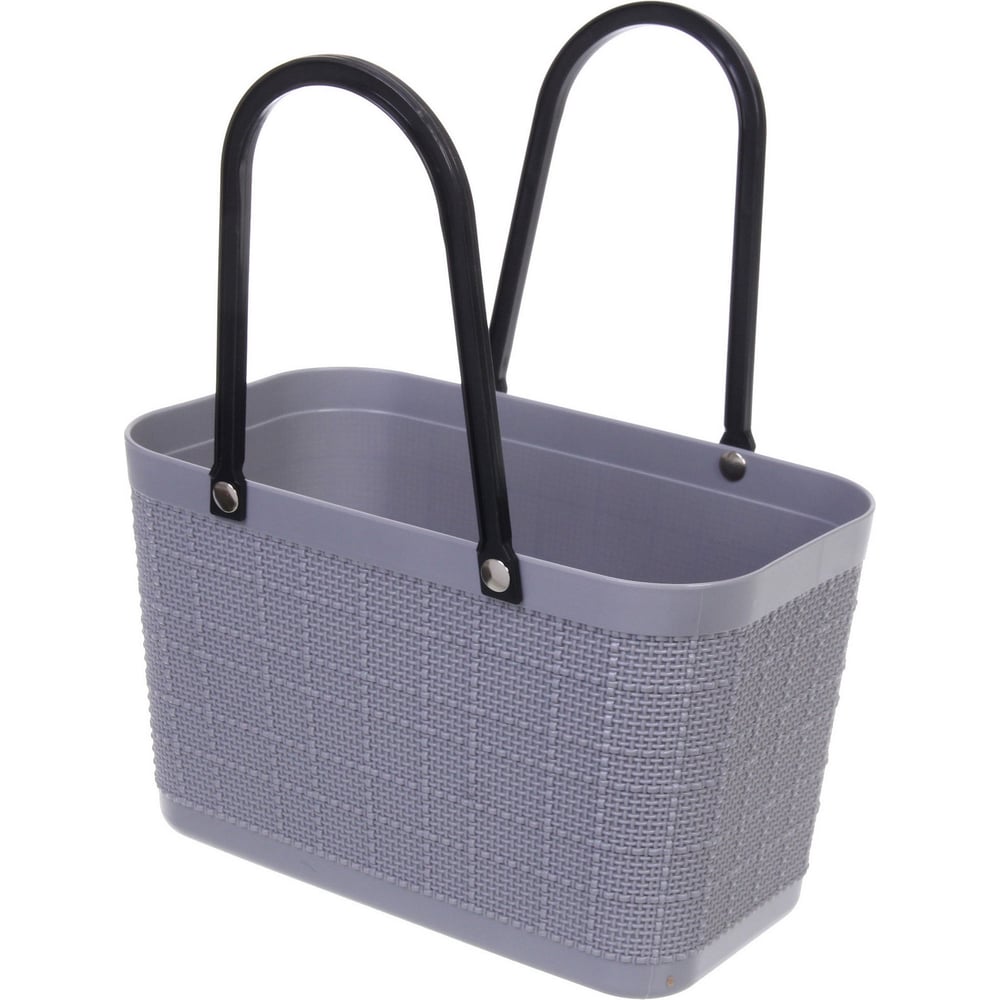 Изображение товара Корзинка хозяйственная Селфи ФОЛЬК пудровый серый 28x16x33 см