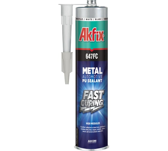 Изображение товара Герметик быстросохнущий Akfix 647FC ПУ 310 мл, белый AA472