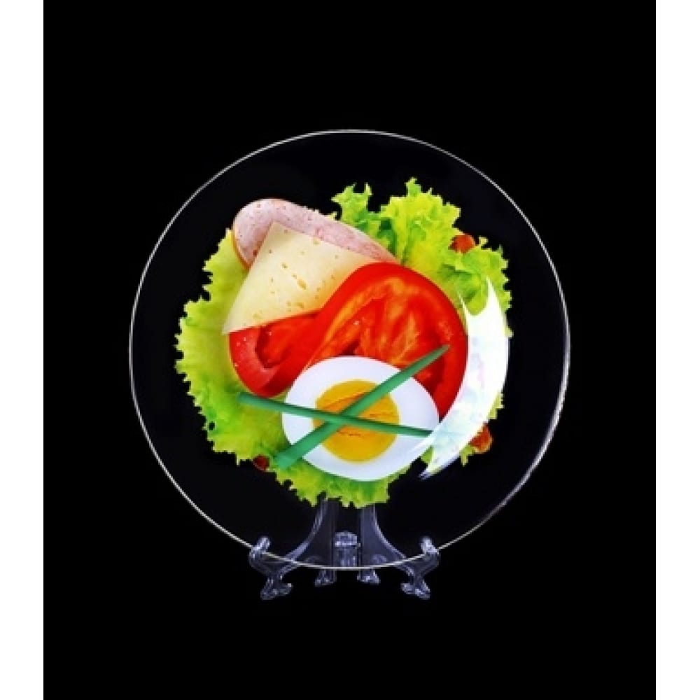 Сервировочная тарелка ДЕКОСТЕК доска разделочная и сервировочная круглая кухонная
