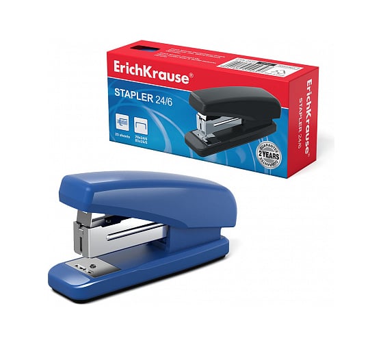 Изображение товара Степлер ErichKrause №24/6 Classic до 25 листов, ассорти 2434