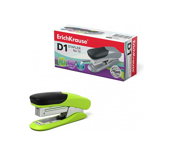 Изображение товара Степлер ErichKrause №10 D1 до 20 листов, ассорти 36916
