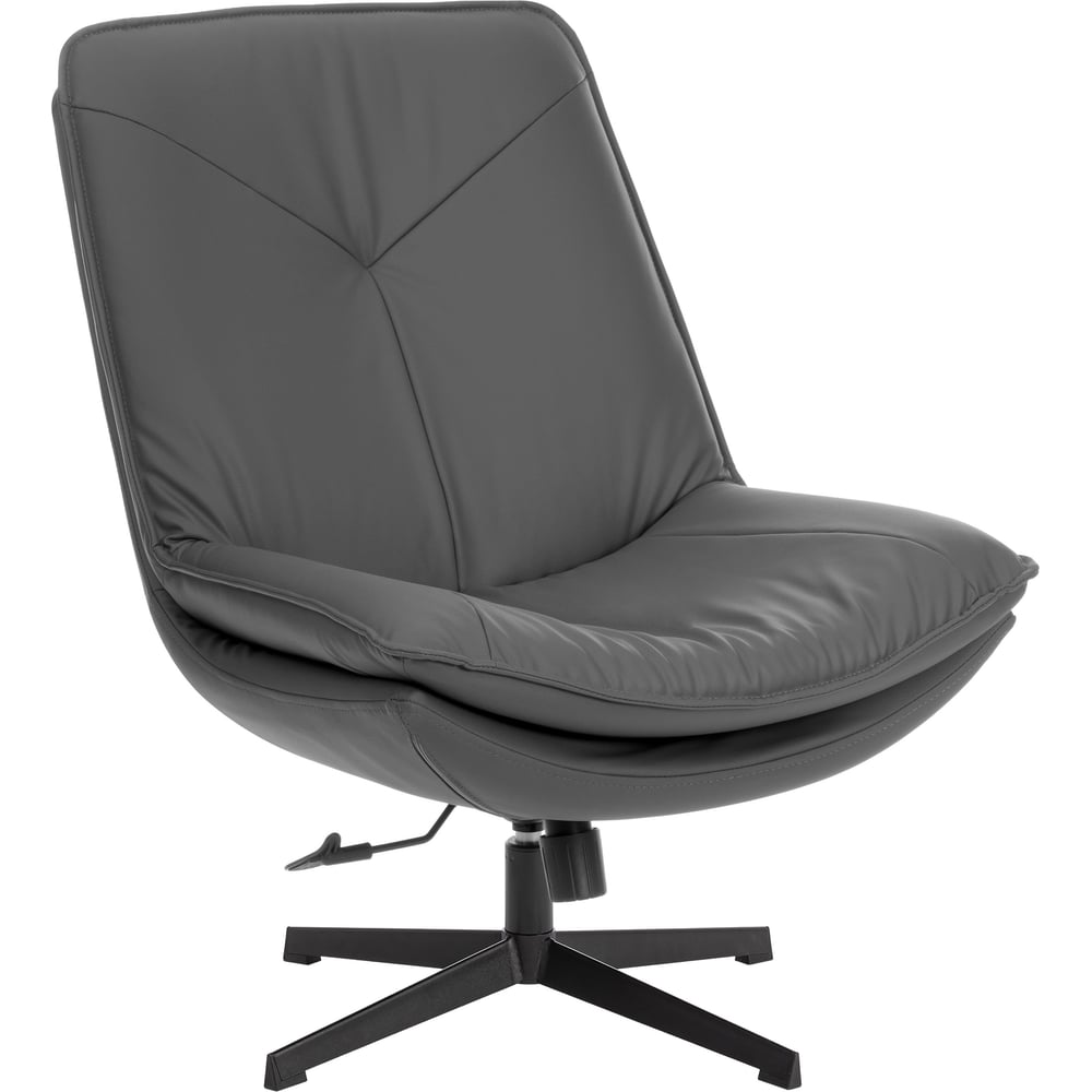 Изображение товара Кресло лаунж Tetchair Cosmo из искусственной кожи графит стиль прованс модерн