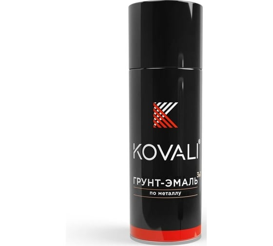 Изображение товара Аэрозольная грунт-эмаль 3 в 1 KOVALI полуглянец, RAL 7034 Желто-серый kov2.520.7034