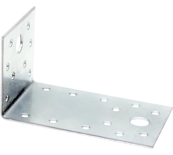 Изображение товара Уголок крепежный асимметричный для соединения и усиления конструкций 130х50х65 мм, 10 шт., оцинкованная сталь ARNO INDUSTRIES AJN013050231A99