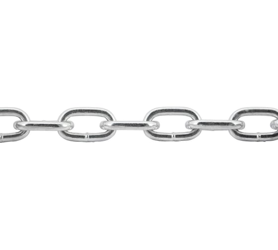 Изображение товара Цепь короткозвенная для такелажных и грузоподъемных работ DIN 766 сталь оцинкованная 6 мм, 1 шт. ARNO INDUSTRIES AFN100600033498