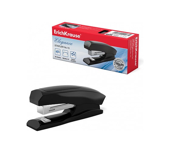 Изображение товара Степлер ErichKrause №10 Elegance до 20 листов, черный 2167