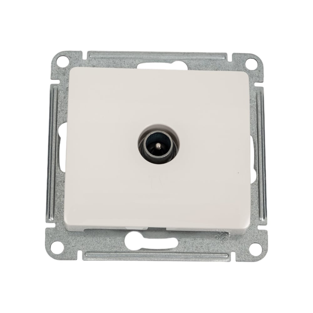 Изображение товара Телевизионная розетка Systeme Electric Glossa Молочная 1DB GSL000991