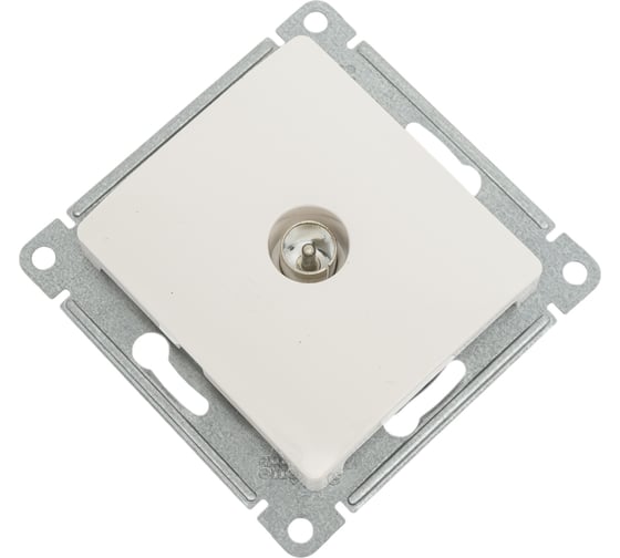 Изображение товара TV розетка Systeme Electric Glossa Молочная, механизм SE GSL000993