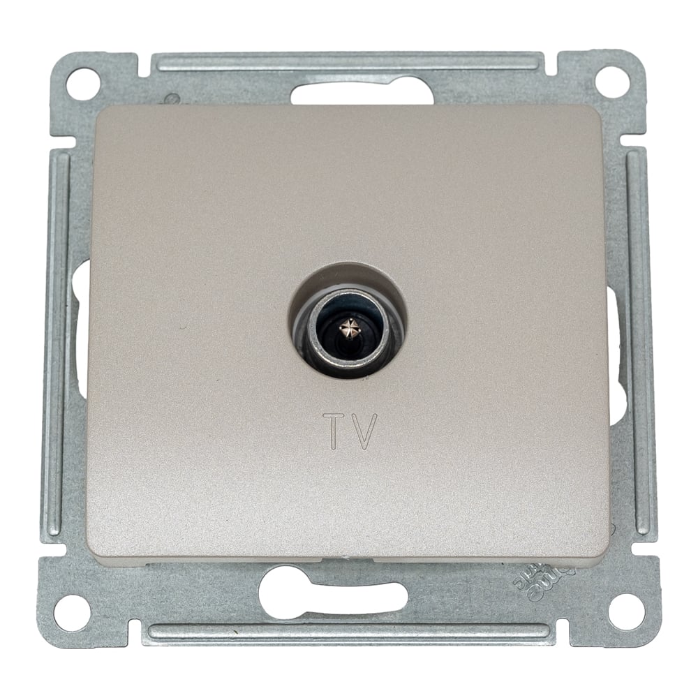 Изображение товара TV розетка Systeme Electric Glossa Платина, оконечная 1DB SE GSL001291