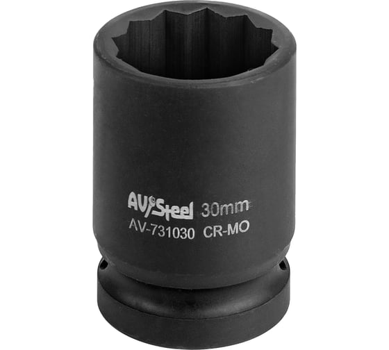 Изображение товара Головка ударная двенадцатигранная (30 мм; 3/4"DR) AV Steel AV-731030