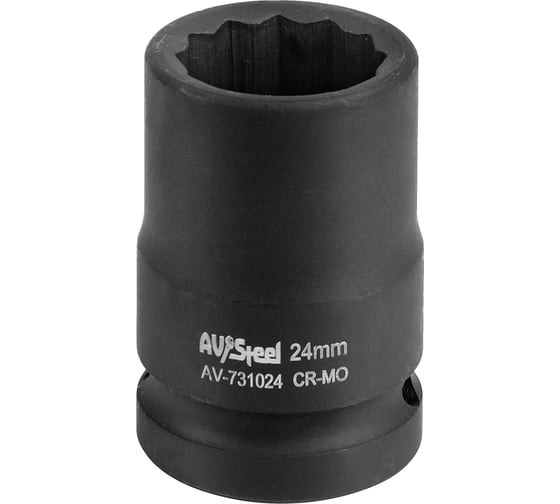 Изображение товара Головка ударная двенадцатигранная (24 мм; 3/4"DR) AV Steel AV-731024