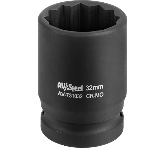 Изображение товара Головка ударная двенадцатигранная (32 мм; 3/4"DR) AV Steel AV-731032