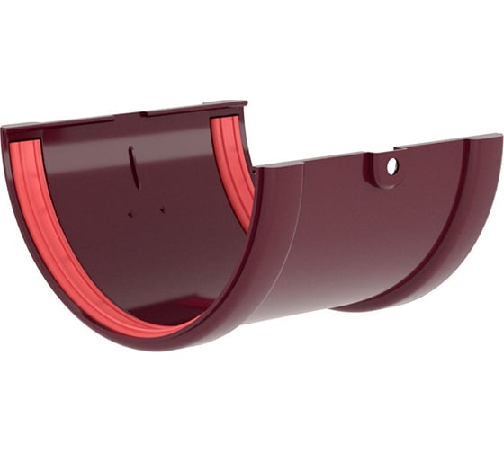 Изображение товара Соединитель желобов Grand Line ПВХ GL бордо RAL 3005 269486