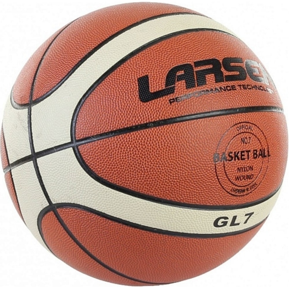 Баскетбольный мяч Larsen грипсы велосипедные clark s с98 130 резина 130 мм коричневый 3 376