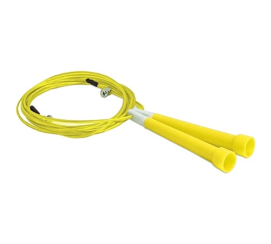 Изображение товара Скоростная скакалка для кроссфита Larsen Start Up ЕСЕ 03 зеленая/желтая, 270 см 4690222173307