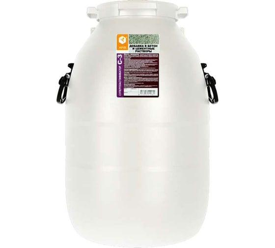 Изображение товара Добавка в бетонные и цементные растворы APIS СУПЕРПЛАСТИФИКАТОР С-3 (бидон; 55 кг) 4665296517111