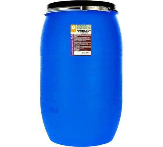 Изображение товара Добавка в бетонные и цементные растворы APIS СУПЕРПЛАСТИФИКАТОР С-3 (бочка; 140 кг) 4665296517128