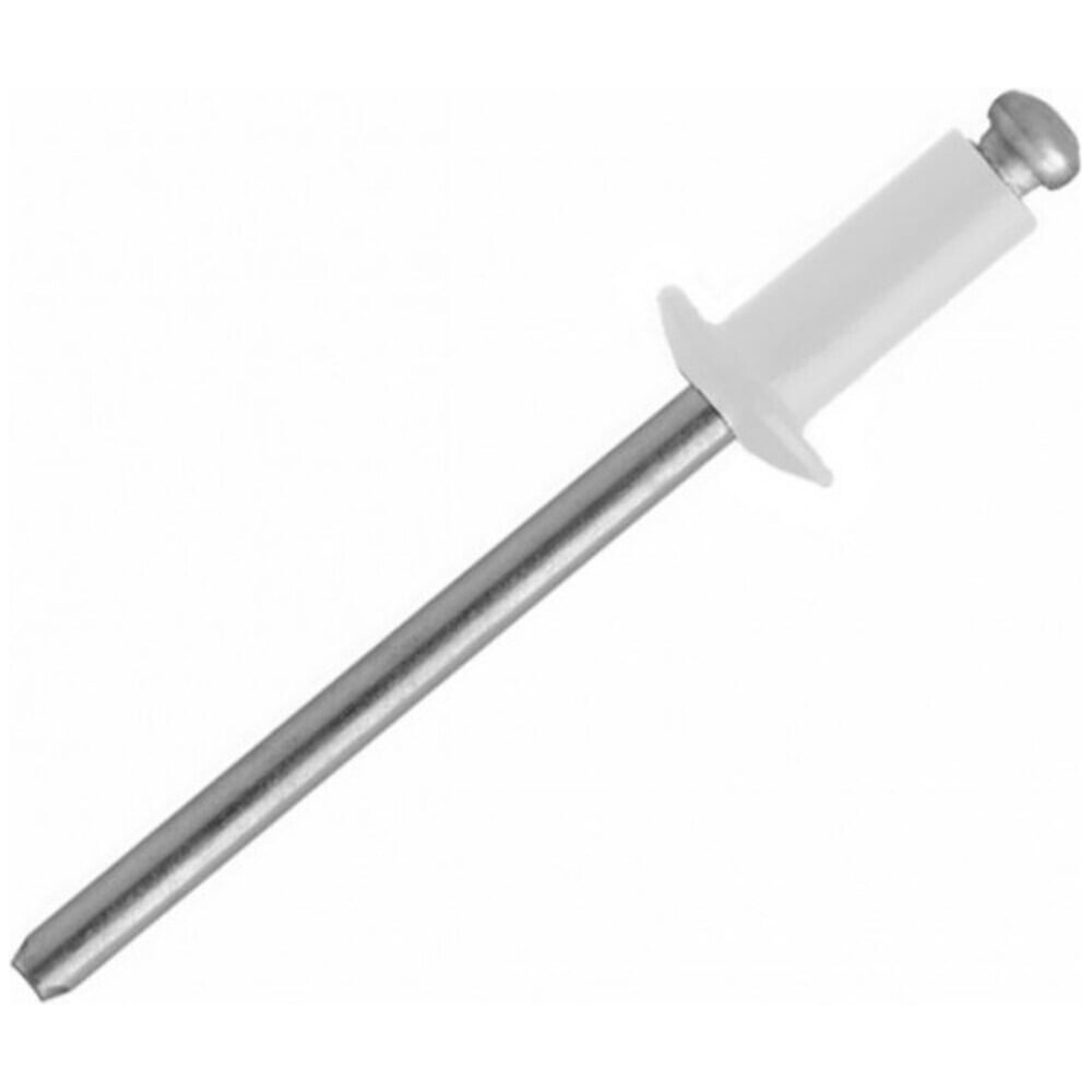 Изображение товара Заклепка вытяжная комбинированная для соединения листовых материалов 4х12 мм, 150 шт., RAL9002 серо-белая ARNO INDUSTRIES AK1304012092K98