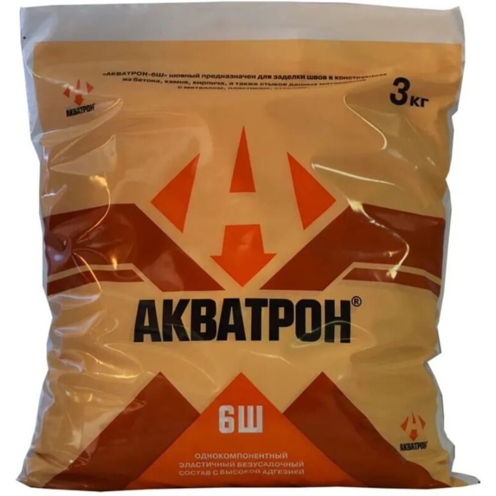 Изображение товара Гидроизоляционная смесь АКВАТРОН -6Ш для внутренних работ 3 кг