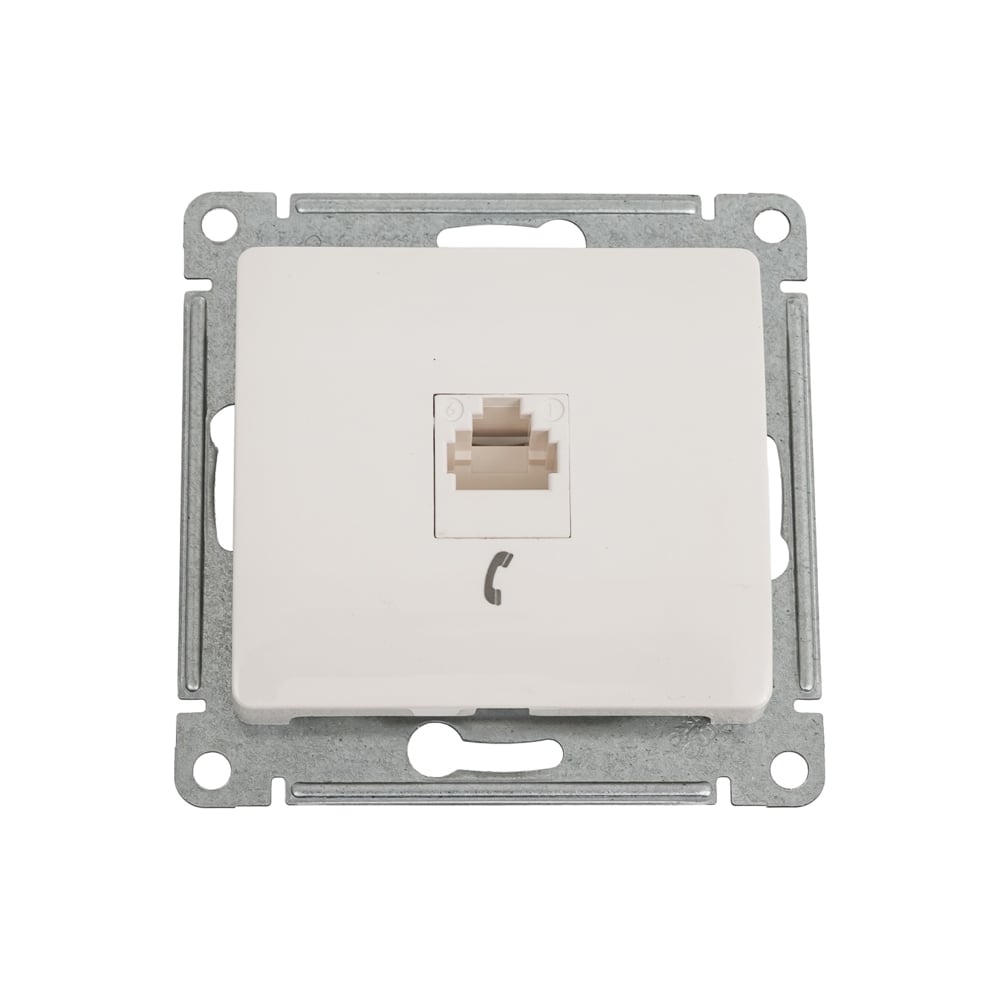 Изображение товара Телефонная розетка Systeme Electric Glossa Молочная RJ11 SE GSL000981T