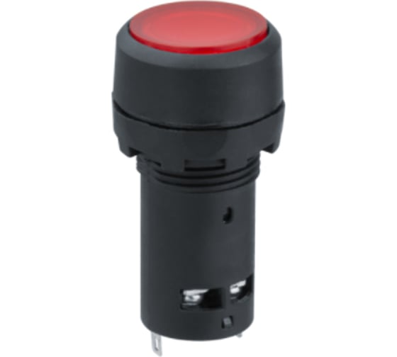 Изображение товара Кнопка Navigator NBI-B-09-R красная, с подсветкой, d22мм, 230В, NO+NC 82822