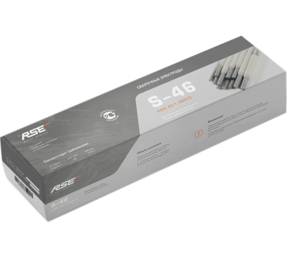 Изображение товара Электроды сварочные S-46 (20 кг; 4х400 мм; Е6013) RSE УТ-00000057