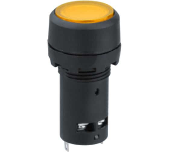 Изображение товара Кнопка Navigator NBI-B-09-Y желтая, с подсветкой, d22мм, 230В, NO+NC 82823