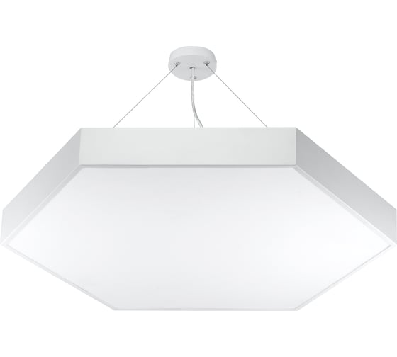 Изображение товара Светодиодный светильник ЭРА Geometria Hexagon SPO122W40K066 66Вт 4000К 4800Лм IP40 белый Б0050552