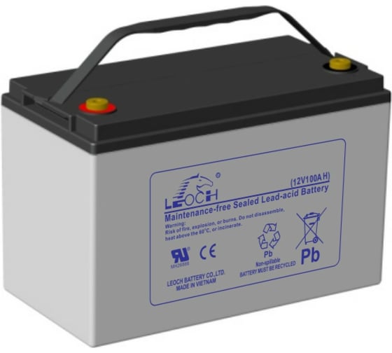 Изображение товара Аккумулятор для ИБП Leoch DJM12100 12В, 100 Ач УТ-00000578