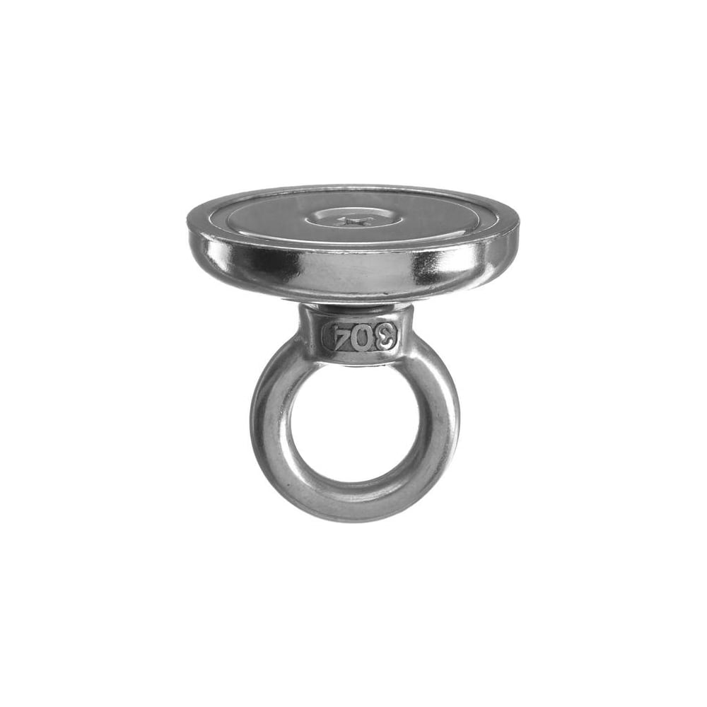 Изображение товара Неодимовый магнит с петлёй для авто диаметр 42 мм сцепление 61 кг N38