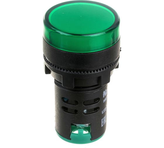 Изображение товара Индикаторная лампа Navigator NBI-I-AD22-24-G зеленая, d22мм, 24В AC/DC 82807
